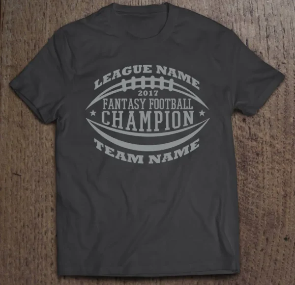 Customized and Personalized Fantasy Football Champion T-shirt - Image 2